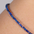 Load image into Gallery viewer, Fijn facetkralen armbandje Lapis Lazuli & Sterling Zilver (925) • Vriendschap