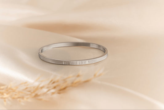 Armband zilver • Met volle angst vooruit