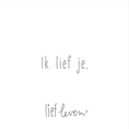 Load image into Gallery viewer, Lief Leven tegeltje met tekst “Ik lief je.” op wit keramiek, poëtisch en liefdevol design.