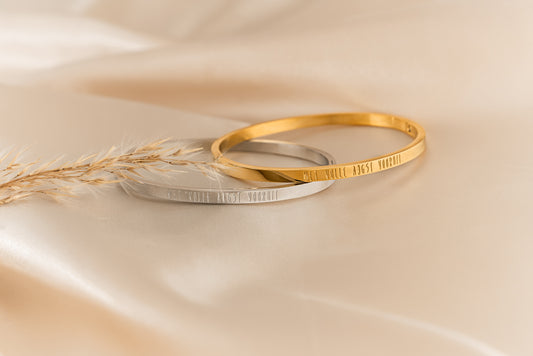 Armband goud • Met volle angst vooruit