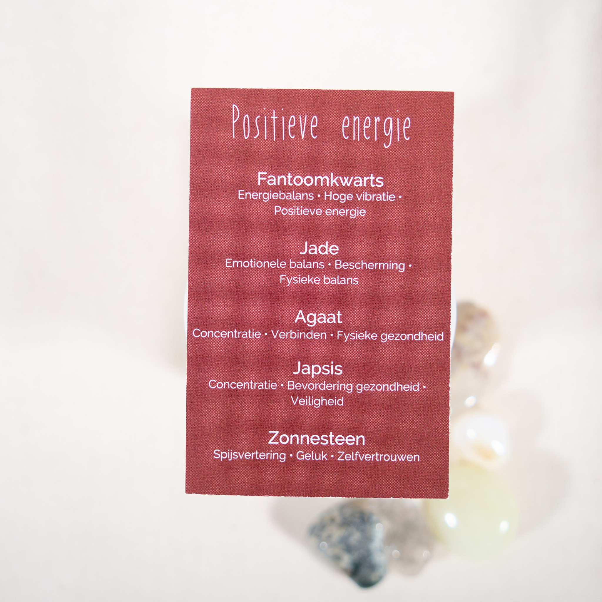 Edelstenen set • Positieve  energie