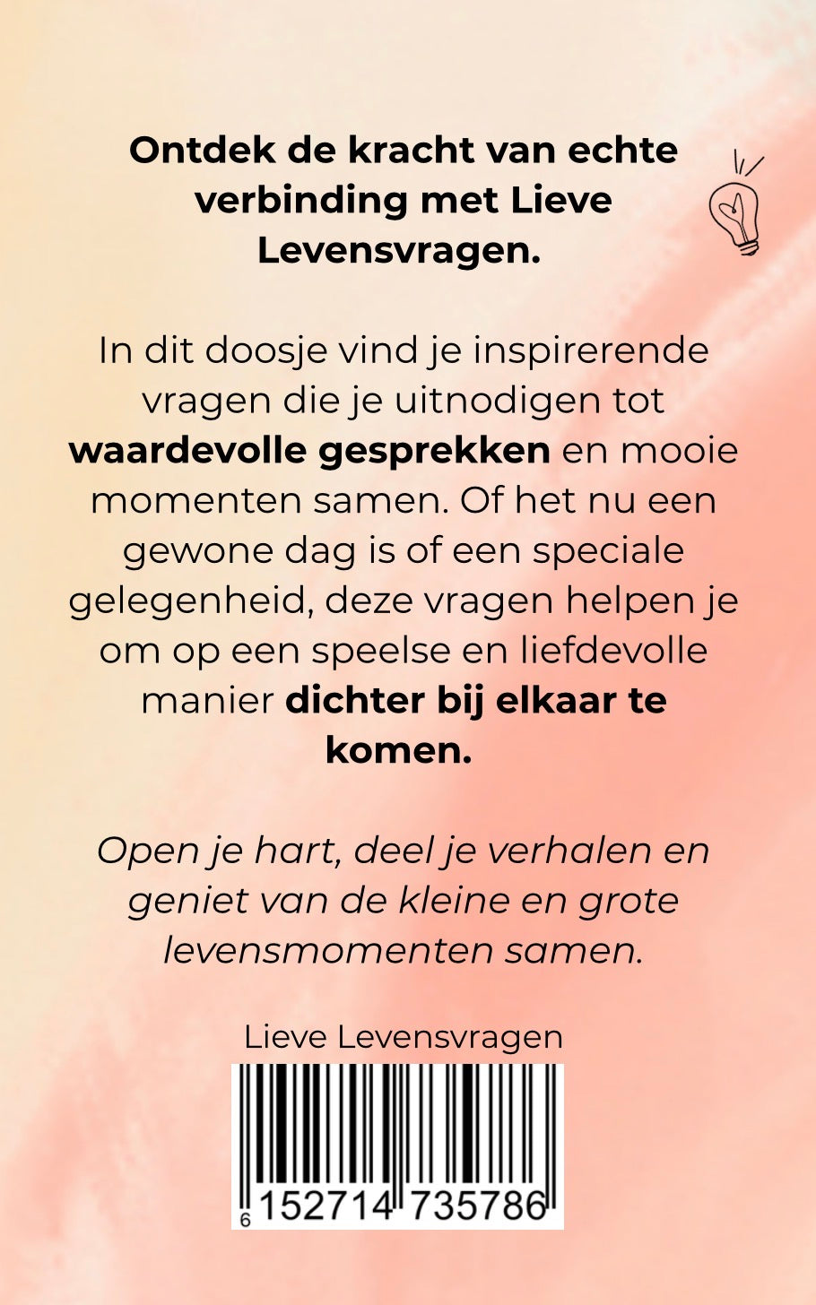 Lieve Levensvragen kaartenset  ❤