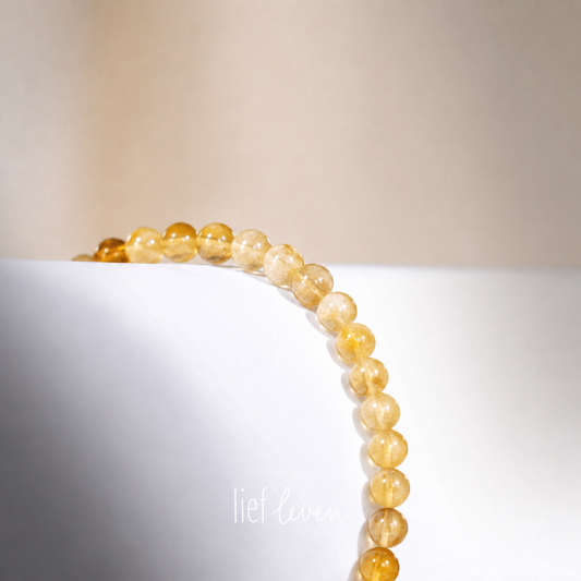 Kralenarmband • Citrien