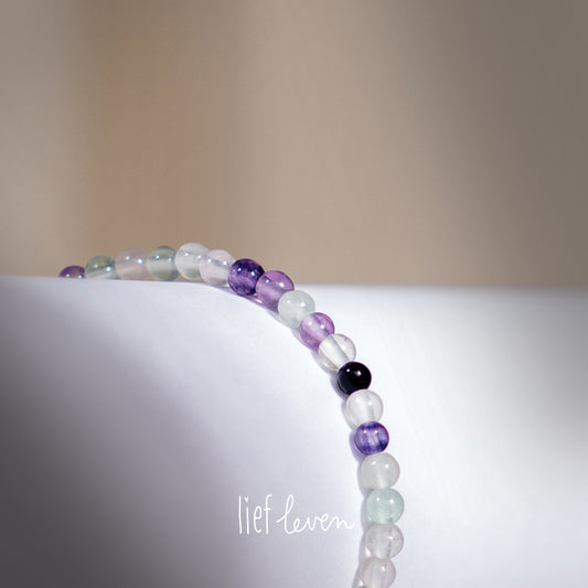 Kralenarmband • Fluoriet