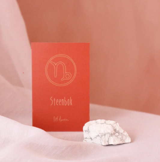 Edelsteen Sterrenbeeld Steenbok • Howliet wit