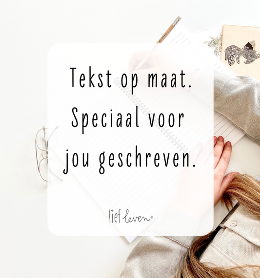Digitaal persoonlijk gedicht op maat – Woorden die raken, speciaal voor Jou