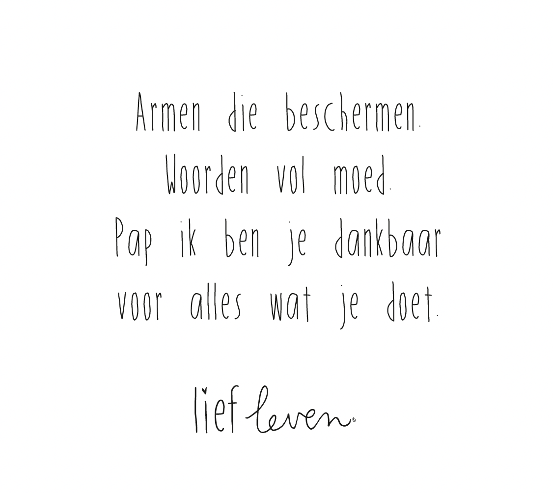 Wenskaart Armen die beschermen