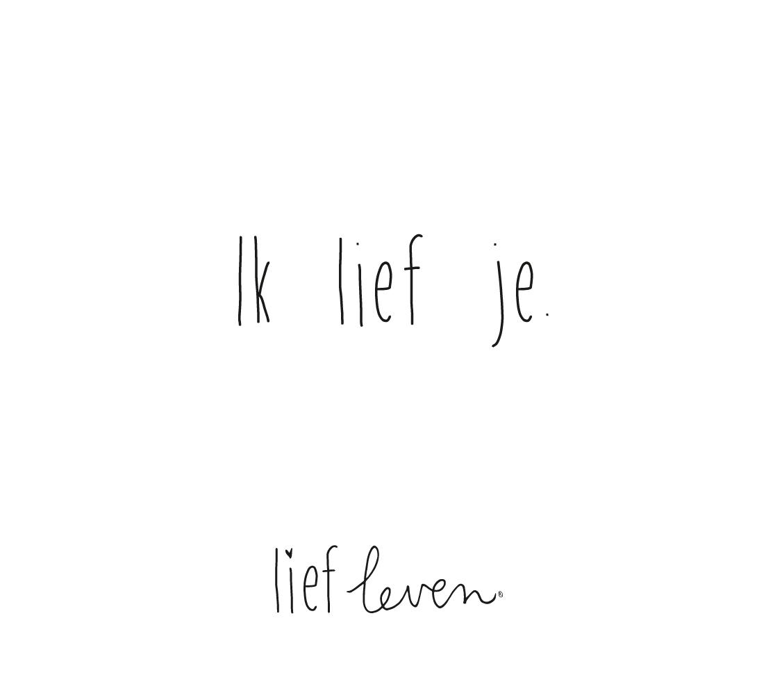 Wenskaart Ik lief je