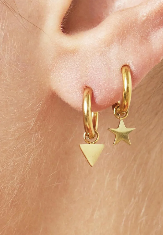 Oorbellen met sterretjes - goudkleur