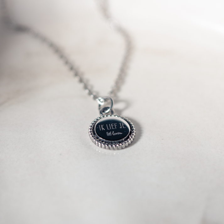 Zilverkleurige ‘ik lief je’ ketting – Lief Leven