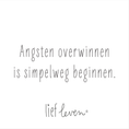 Load image into Gallery viewer, Lief Leven Tegeltje – Angsten overwinnen is simpelweg beginnen

