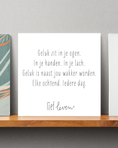Load image into Gallery viewer, Lief Leven Tegeltje – Geluk zit in je ogen
