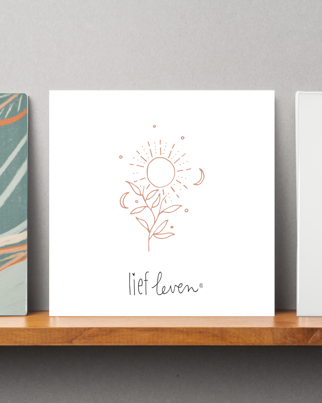 Lief Leven Tegeltje – Zon, maan & groei
