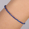Load image into Gallery viewer, Fijn facetkralen armbandje Lapis Lazuli & Sterling Zilver (925) • Vriendschap
