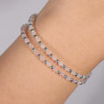 Load image into Gallery viewer, Sterling zilveren kralen armbandje • Rozekwarts
